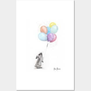 The Bunny and The Balloons Posters and Art